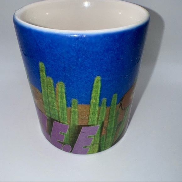 1996 Vintage Cartoon Mug Loony Tunes Wilee Coyote 10oz Speed Runner - Picture 5 of 15